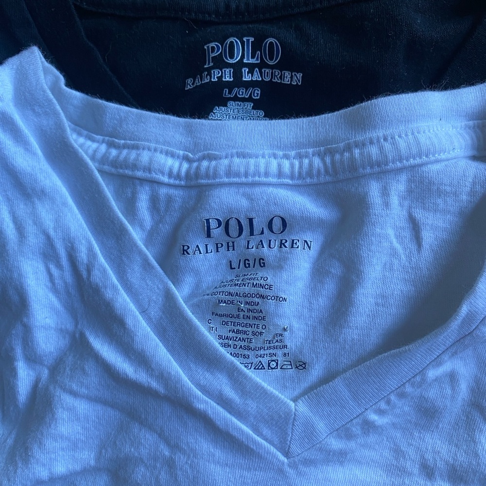 Ralph Lauren Black and White Polo Tees